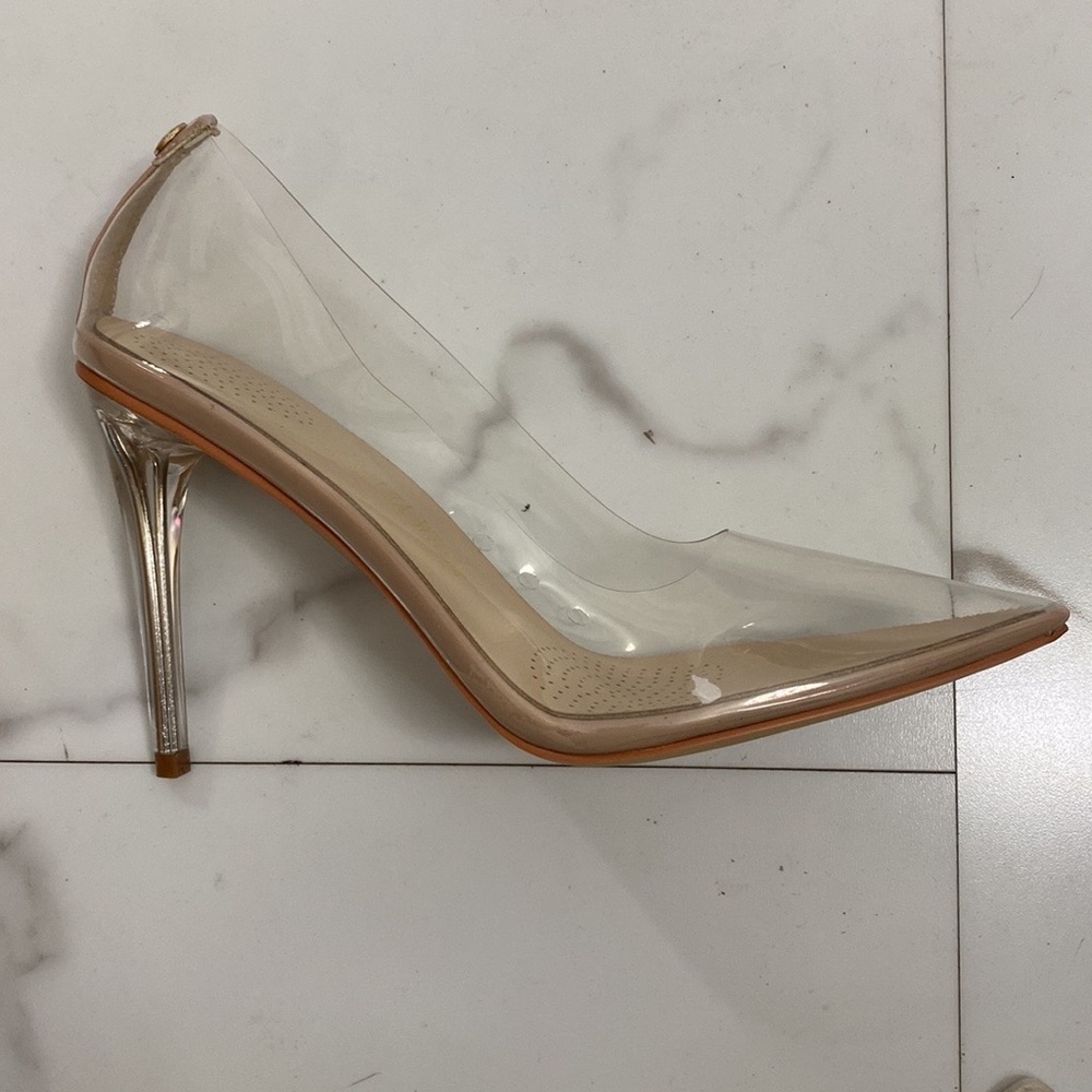 Brand New! Nude Clear Heels